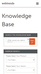 Mobile Screenshot of kb.webtrends.com